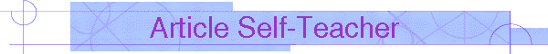 Article Self-Teacher, July 6, 2000